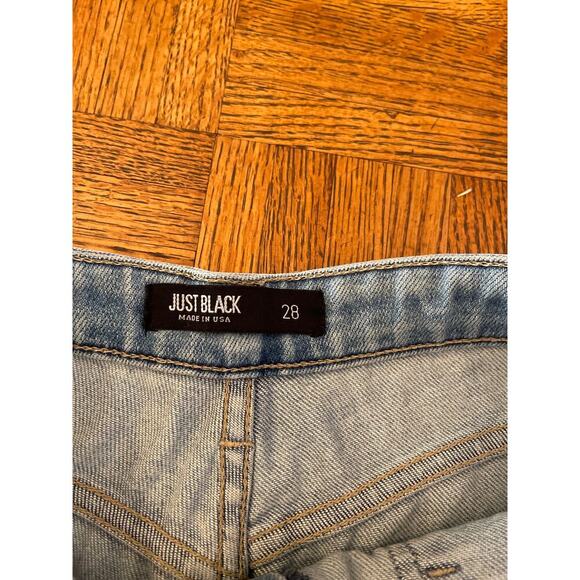 JUST BLACK WIDE LEG EASY POCKET JEANS 28 - Picture 3 of 6